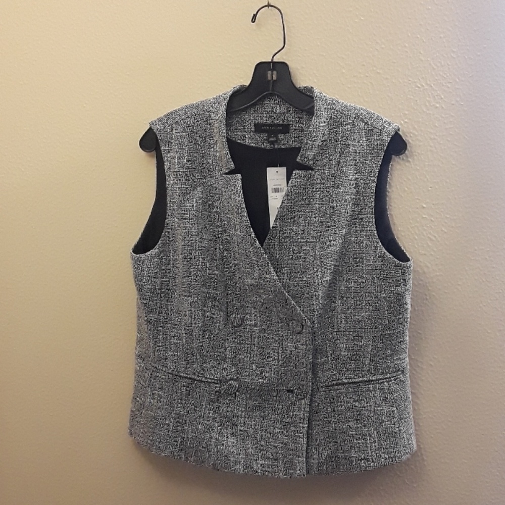 Tweed Ann Taylor Vest size 10